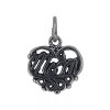 Unbranded Sterling Silver, Mom Heart Charm, Silver Charm, Mom Charm,