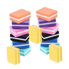 BIUDECO Miniature Sponge Nail Buffing 21pcs Tofu Shape Files for Nail Care Manicure