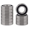 XiKe (10 Pack) 6205-2RS Double Sealed Deep Groove Ball Bearings,