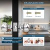 Gaurqiah Crystal Door Knobs with Lock and Keys, Interior Glass