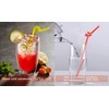Bendy Disposable Plastic Drinking Straws 12.8" Long for 40oz Tumbler