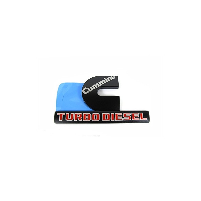 Yoaoo 2Pack Compatible with Cummins Turbo Emblem Badge 2500 3500