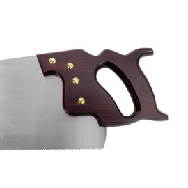 Lynx Garlick Taytools Thomas Flinn British 24” Crosscut Saw with Taper Ground Blade, Stained Beech Handle 10 TPI Filed for Cross Cutting