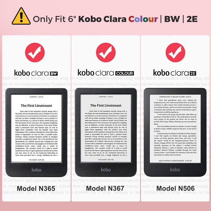 Cobak Case for 6" Kobo Clara Colour | BW |