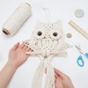 ORIGACH DIY Macrame Owl Wall Hanging Kit Hand Woven Macrame