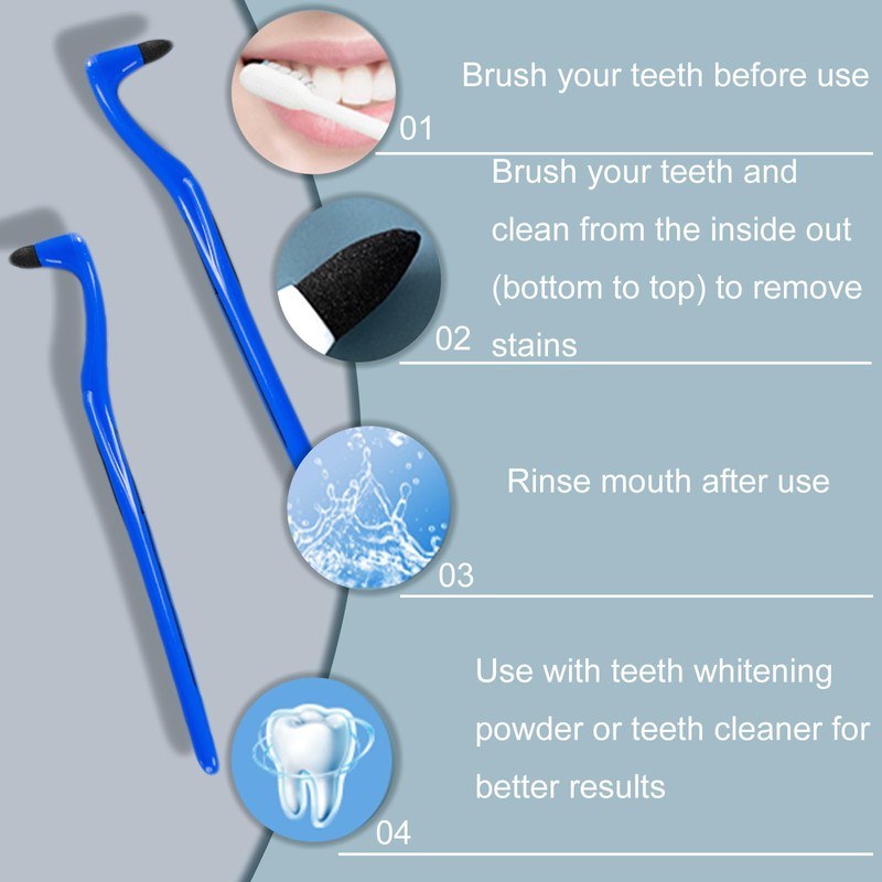 SMILEHEVEN 3Pcs Teeth Stain Remover,Tooth Stain Eraser,Tartar Eraser Polisher,Dental Plaque