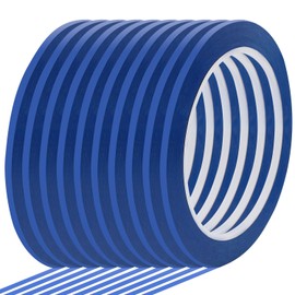 Qimoo 10 Rolls 1/8" Whiteboard Tape Line 3mm Thin Dry Erase Board Tape Lines Pinstripe Tape, Thin White Board Tape for Graphic Chart Art Tape Grid Marking, 216ft Per Roll