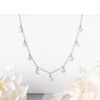 DENGGUANG Freshwater Pearl Star Moon Charm Choker Necklace for Weeding
