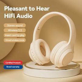 M6 Wireless Gaming Headset, Lightweight, Comfortable,Memory Foam & Premium Leatherette Ear Cushions, Stereo Headphones, Gaming Headphones with Mic for Mobile Device (Black)