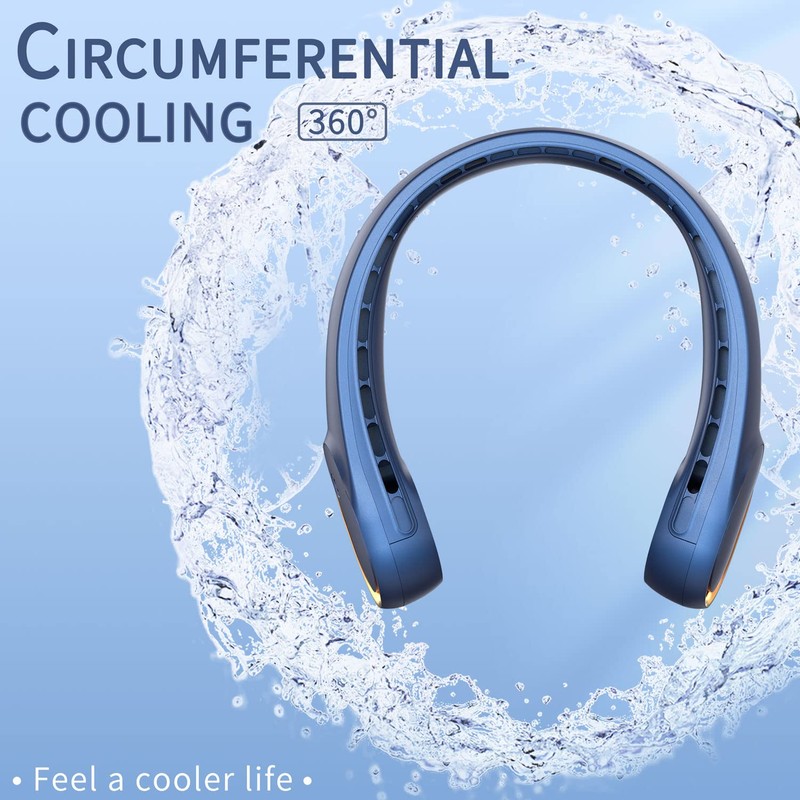 FrSara Neck Fan, Portable Personal Fan Strong Wind, 4000mAh, Air