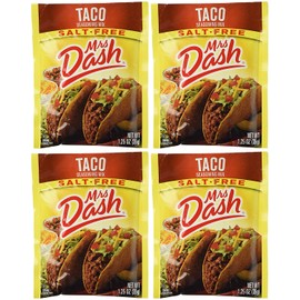 Mrs Dash Salt Free Taco Seasoning Mix (1.25 oz Packets) 4 Pack