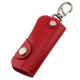 Smart Key, Genuine Leather, Key Case, Intelligent Key, Keyless Key, Made in Japan, Cowhide Leather, Toyota, Honda, Daihatsu, Suzuki, Mazda, Nissan, LIXIL, red