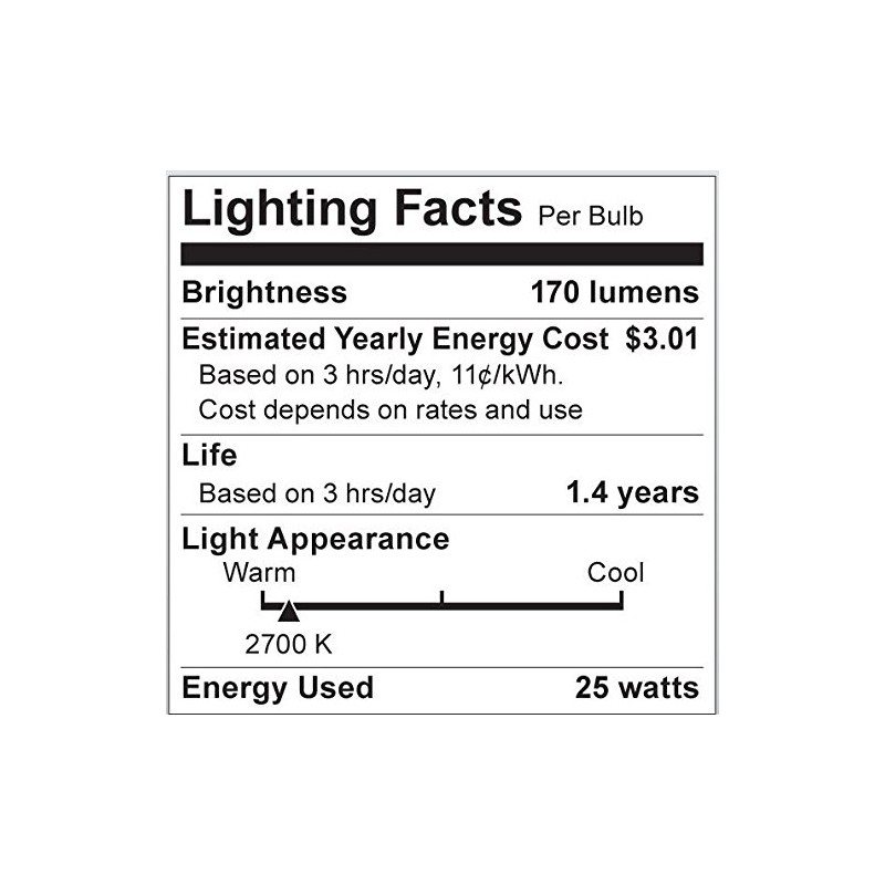 Satco S3860 - 25 Watt G25 Incandescent; Silver Crown; Medium