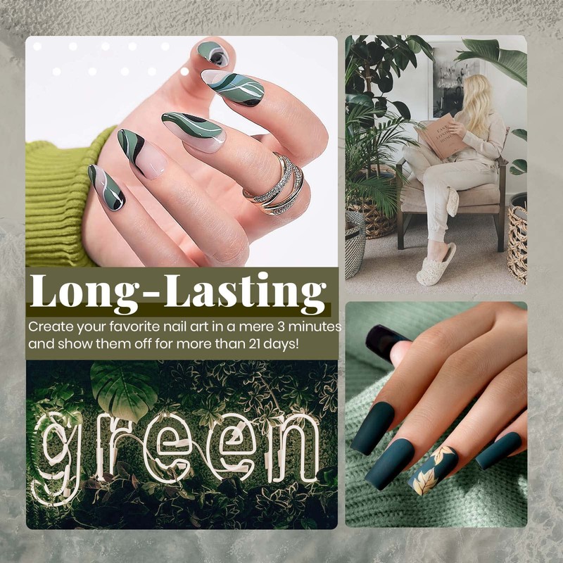 Beetles Blue Green Gel Nail Polish Set - 6 Colors