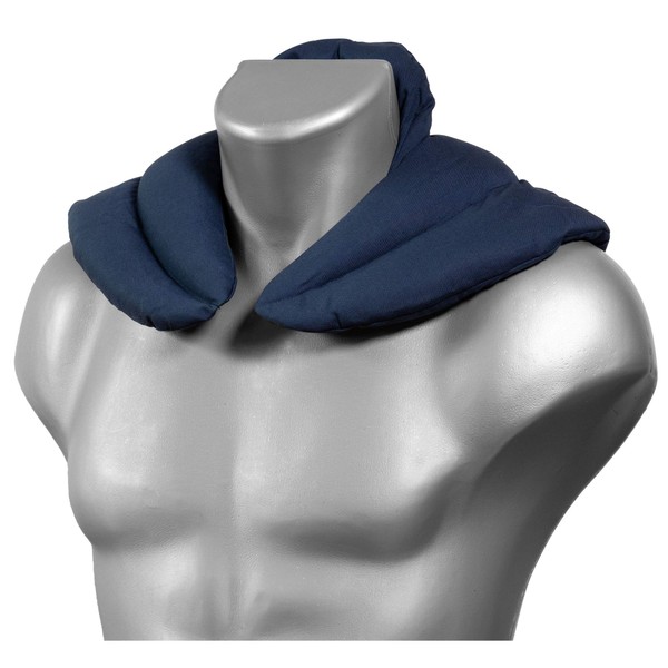 Neck Pillow with Standing Collar in Dark Blue - Neck