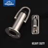 HOMOTEK Heavy Duty Latch Hook Stop,Door Holder Stopper with Sound