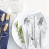 24x 19.5cm Economy Stainless Steel Dinner Forks - Silver Metal
