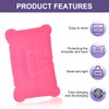 LICQIC 2 PCS Inflatable Pillows, Blow Up Cushion, Air Pillow