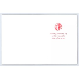 4U From Me SANTA CLAUS HOLDING LANTERN 4U Christmas Greeting Card New w/ Envelope OLA-1