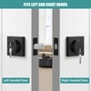 Matte Black Square Single Cylinder Deadbolt Lock, 6 Pack, Home