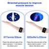 BOXOB Tennis Elbow Brace, 11.81x2.44 Inch Adjustable Elbow Support Strap