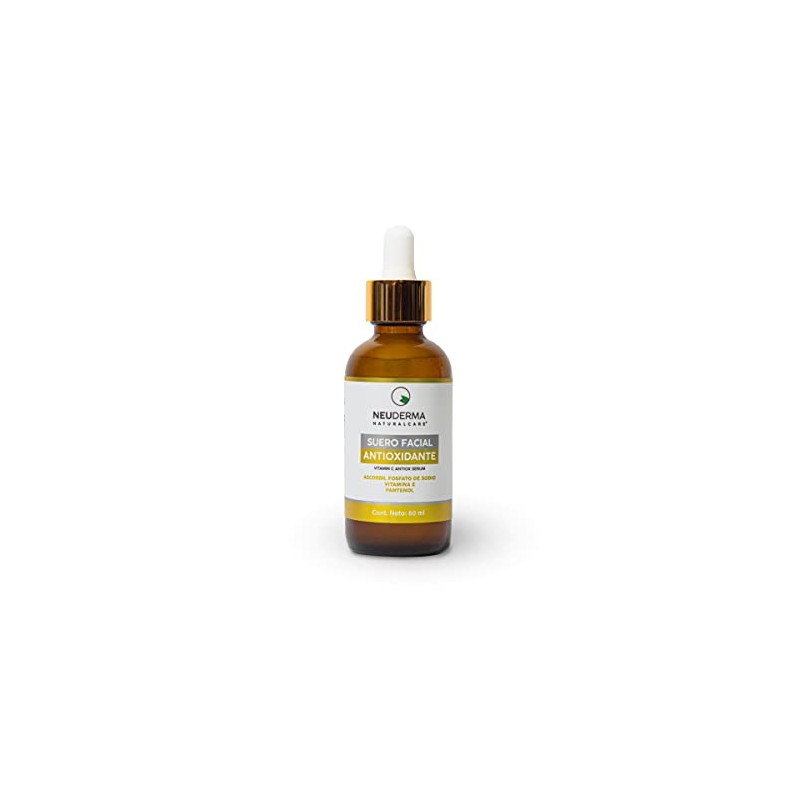 Suero Facial Antioxidante con Vitamina C + Ácido Hialurónico +