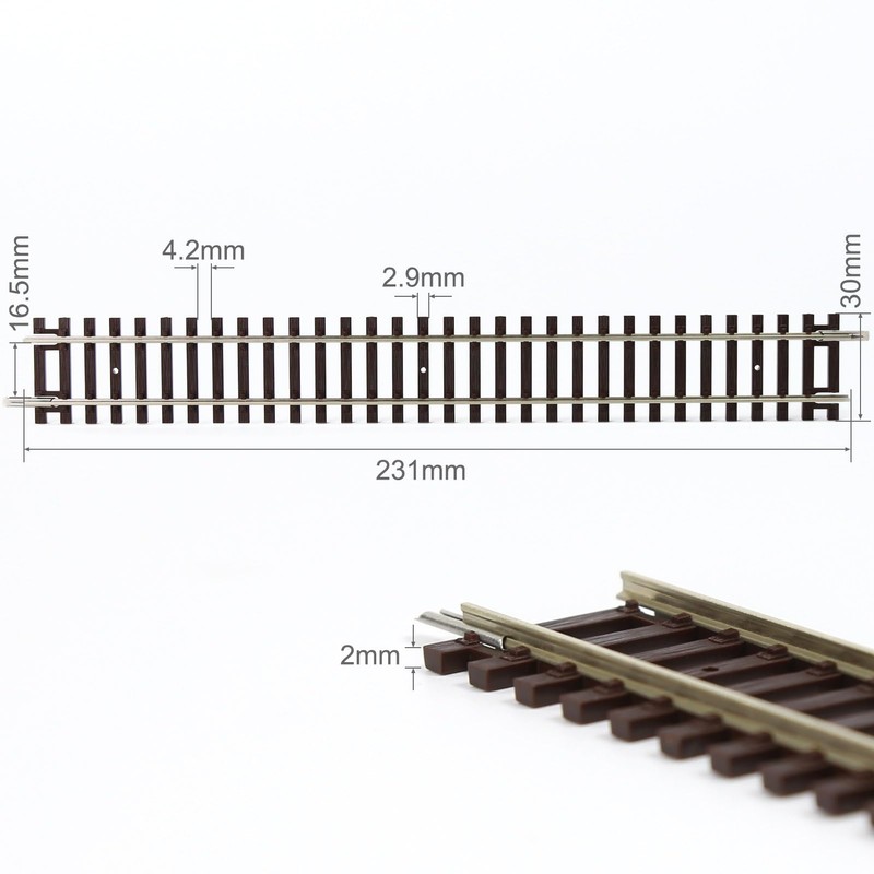 Evemdel Model Gauge H0 1:87 Code 100 19 Inch Straight
