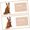 Kisangel Lifelike Kitten Statue Creative Cat Model Ornament for Cognitive