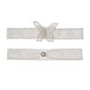 AWFOUGAR Garters for Brides Wedding Garter Elasticated Soft Lace Garter