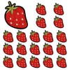 Quweiz 20Pcs Strawberry Patches, Cute Strawberry Embroidered Patches, Strawberry Appliques