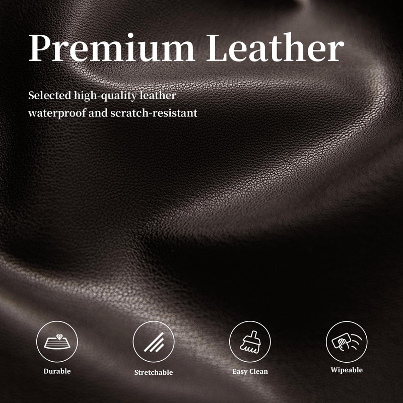 PU Leather Bar Stool Covers with Backs Waterproof Bar Stool