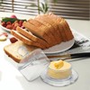 LOPYXBR 4 PCS Clear Glass Butter Dish with Lid Mini