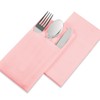 Pink Dinner Napkins Disposable - 50Pack Linen-Feel Paper Napkins with
