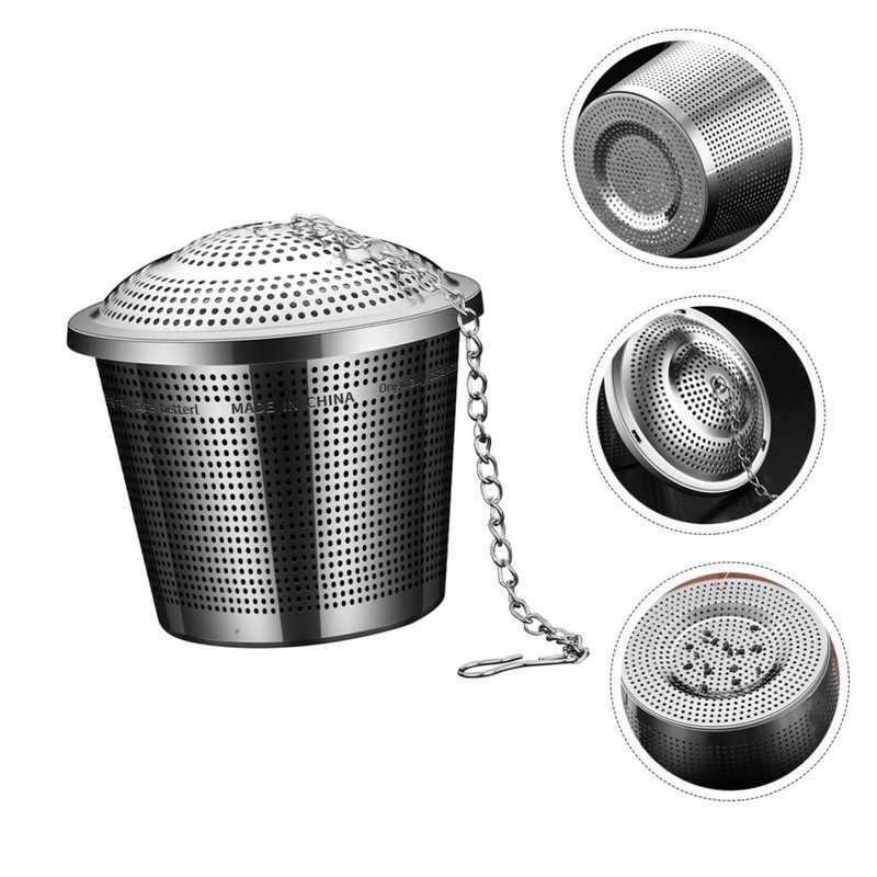CAXUSD Stainless Steel Tea Strainer Ball Large Mesh Filter for