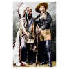 CHIEF SITTING BULL AND BUFFALO BILL WILD WEST COLORIZED 4X6