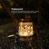 RESNICE Outdoor Waterproof Hummingbird Solar Lanterns Metal Hanging Garden Light