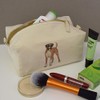 'Standing Boxer Dog' Canvas Wash Bag/Makeup Case (CS00032515)