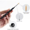 ARTIFY 14PCS Miniature Drybrush Paint Brush Set, Small Detail Model
