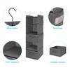 MAX Houser 5 Tier Shelf Hanging Closet Organizer, Cloth Hanging