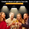 Malitupy Solar Pendant Lights Indoor Outdoor 2 Pack, Daytime Dimmable
