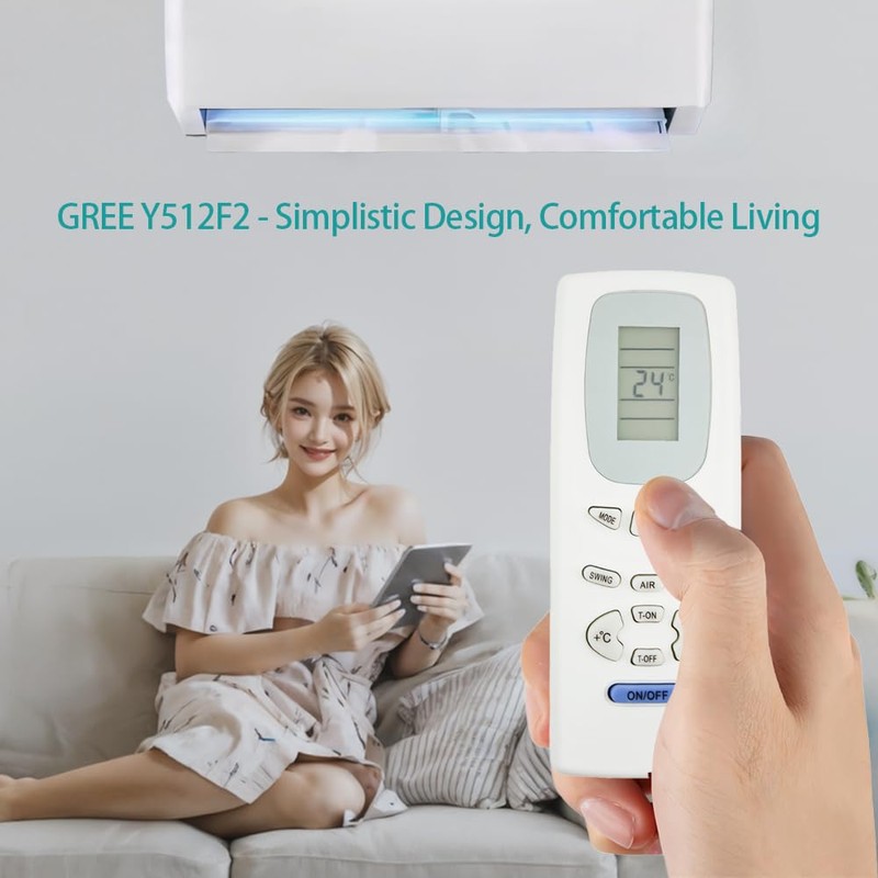 Universal Replacement Remote Control for Air Conditioning GREE Y512F2-General Air