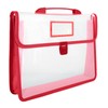 File Folder with Handle PP Plastic Transparent A4 Portfolio Oxford