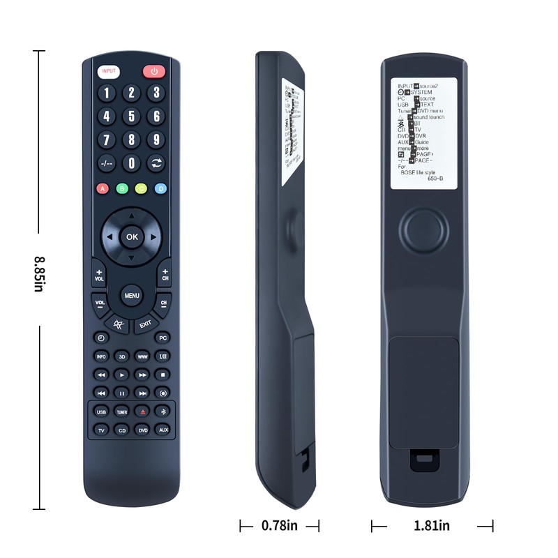 PZL Replacement Remote Control for Bose Lifestyle 650/600/550 Media Center