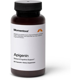 Momentous Apigenin Supplement – 50mg per Capsule, 60 Count – Supports Relaxation & Cognitive Health