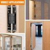 Lipshome 7" Hidden Door Hinge/Concealed Hinges,Invisible Hinges,Invisible Door Silent 180