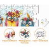 Colorful Bird Puzzles for Adults 1000 Pieces, Funny Flower Owls