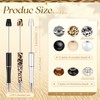 Geyee 12 Set Plastic Beadable Pens Assorted Bead Pens Crystal