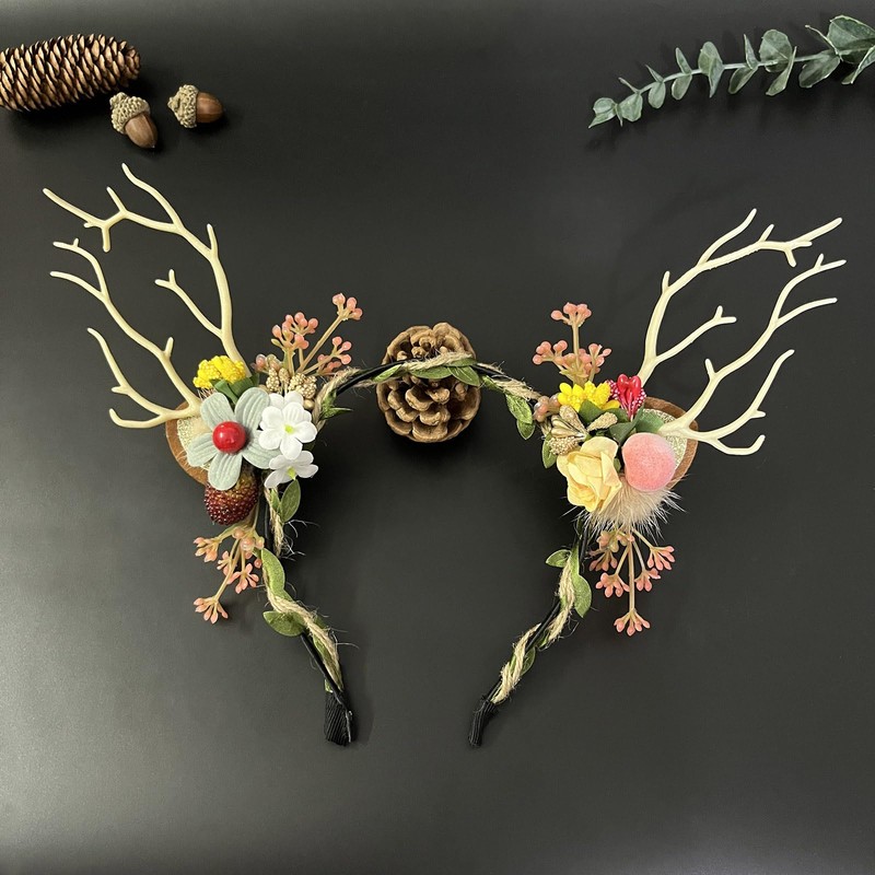 Caiguoer Women Christmas Fans Headband (B)