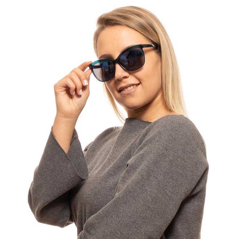 Rodenstock Women's Cat Eye Sunglasses R3271 D 59 Green 100%