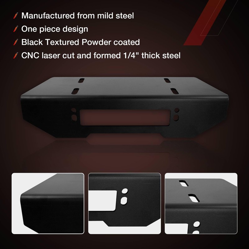 332000T Winch Mounting Plate Fairlead Mount Bracket Fit for Go